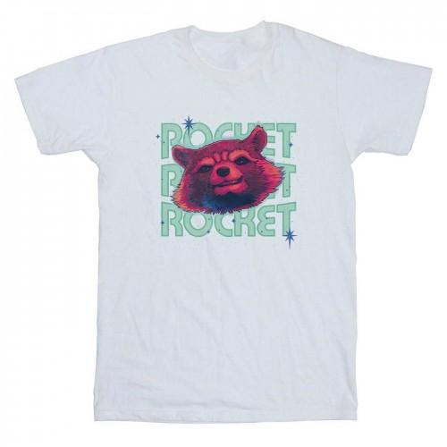 Guardians Of The Galaxy Volume 3 Mens Rocket Raccoon Head Cotton T-Shirt