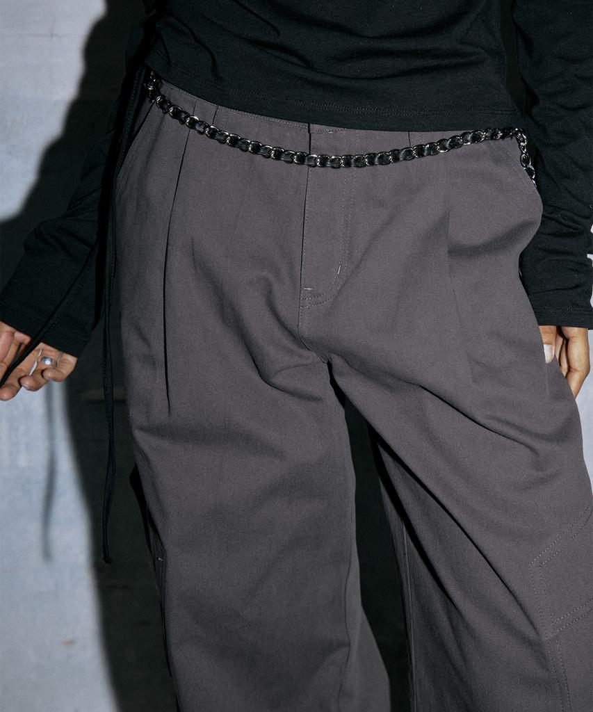 WAARFORWOMAN W1122 Cargo Wide Pants (2 Colors)
