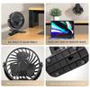 Rechargeable Fan 720° Rotating Hanging Clip Fan with Nightlight for Easy Portability Office Bedroom Dormitory Outdoor Small Fan