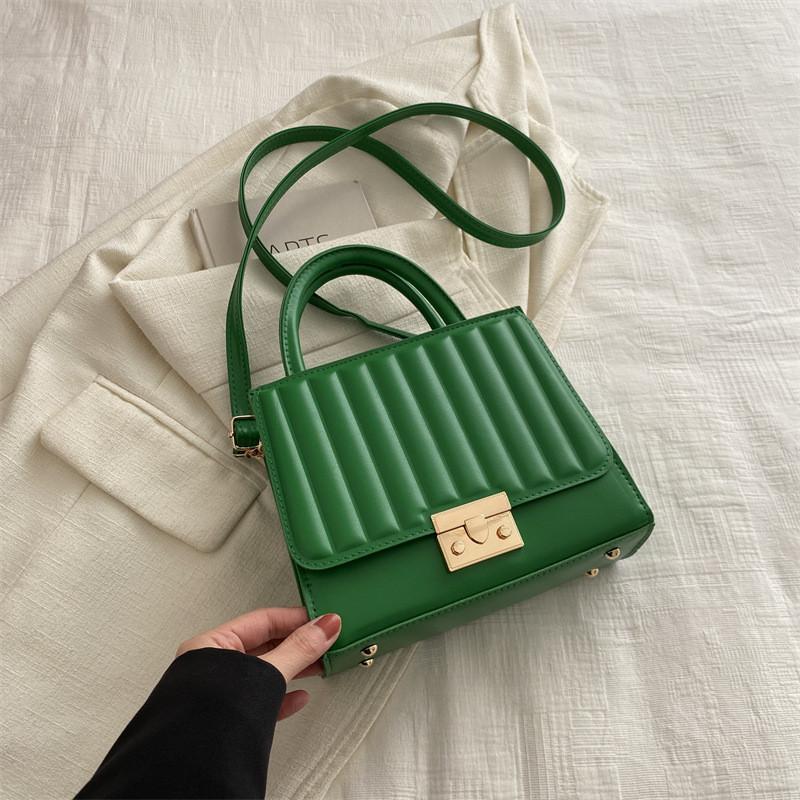 2024 Trendige Vintage Umhängetasche für Damen Lässiger Koreanischer Stil Kleine Quadratische PU Tasche