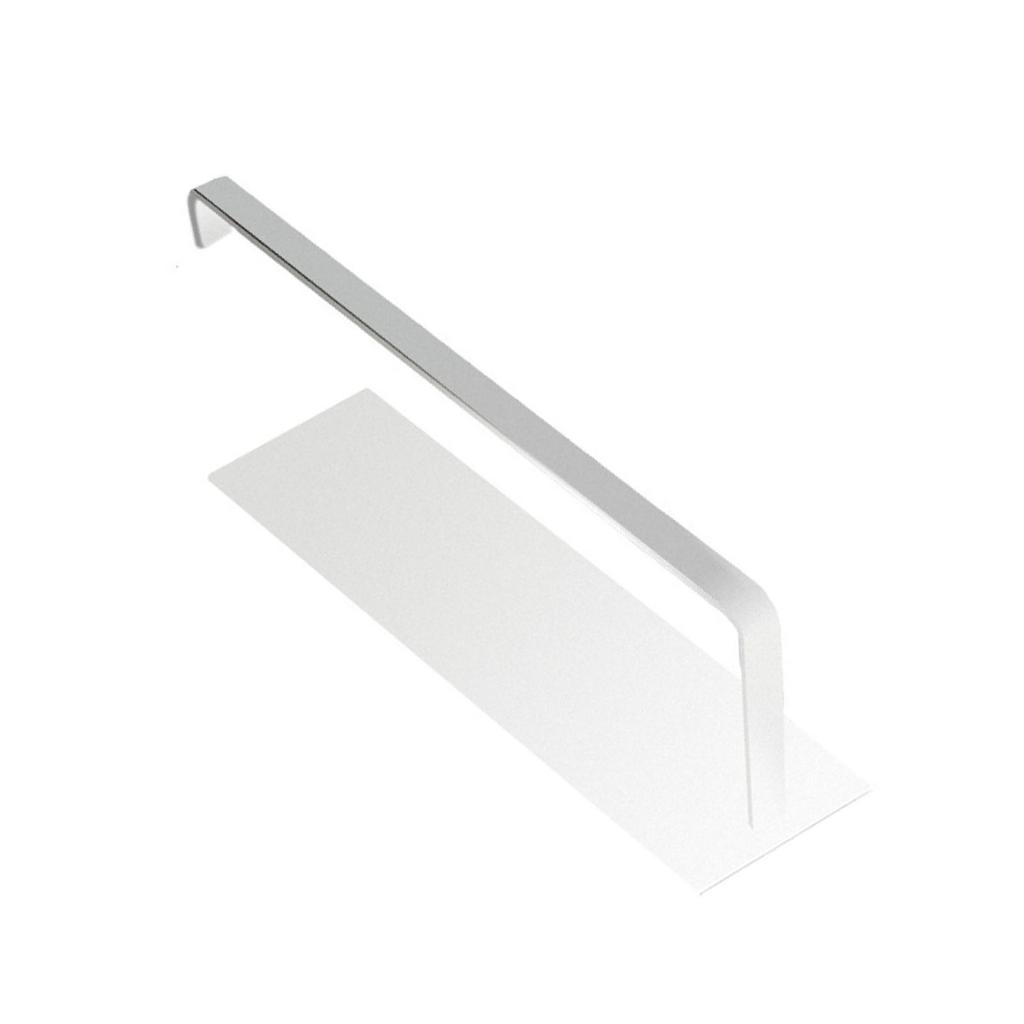 Wall Mount Paper Towel Holder Hanging Roll Paper Towel Holder Tissue Hanger Organizer Rack for Kitchen Bathroom White Magnetic Style