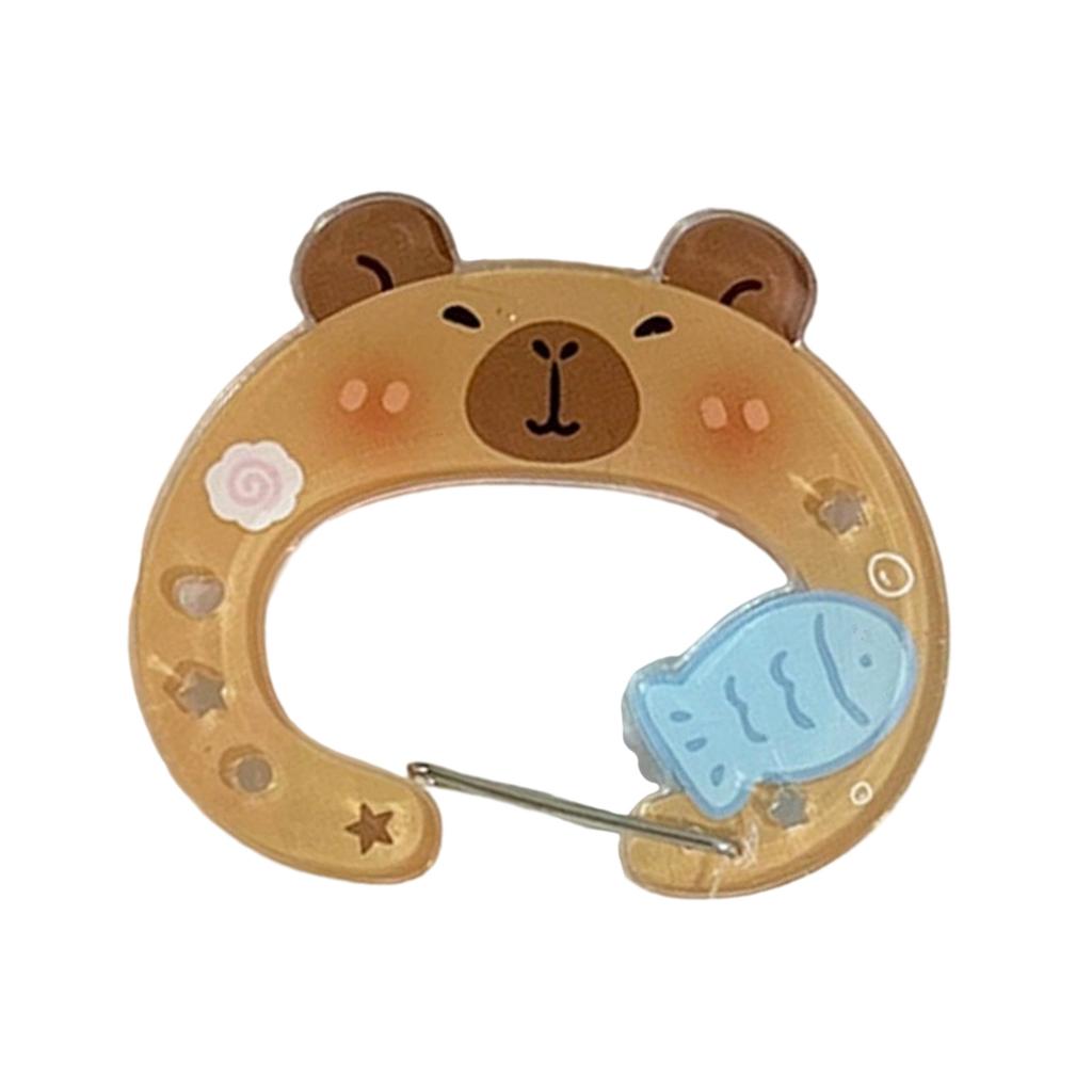 Liebliche Wasserschweine Acryl Schlüsselanhänger Haken für Taschen Schlüssel Schmuck Robuste Materialien Trendige Stile Accessoire