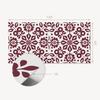 Self-Adhesive Vinyl Panel - Wall Decoration For Office 120X60 Cm Floral Pattern With Leaves