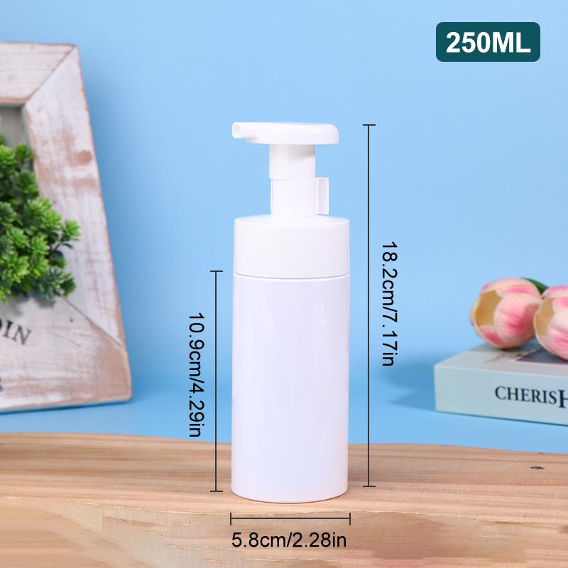 200/250/300/350ml Refillable Foaming Pump Bottles – Empty, Portable Dispensers for Facial Cleanser, Mousse, Lotion, and Shampoo