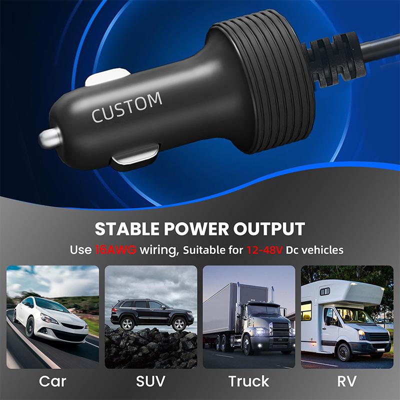 3M/10FT Starlink Mini Car Data 16AWG Cable 12V-24V Cigarette Lighter Charger Carcharger Starlink Mini DC Power Cable