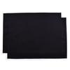 STYLE Decor 2-Piece Set: Four 100% Cotton Placemats and Four 100% Cotton Coasters. Perfect for Dining Tables, Parties, and Table Coordination. Black.
