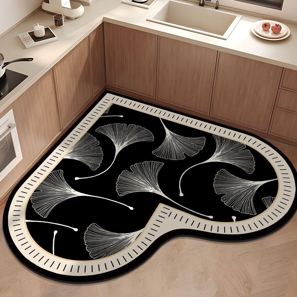 

Милый коврик в форме сердца, впитывающий грязь, устойчивый к износу и скольжению для кухни и ванной комнаты 80 * 80cm