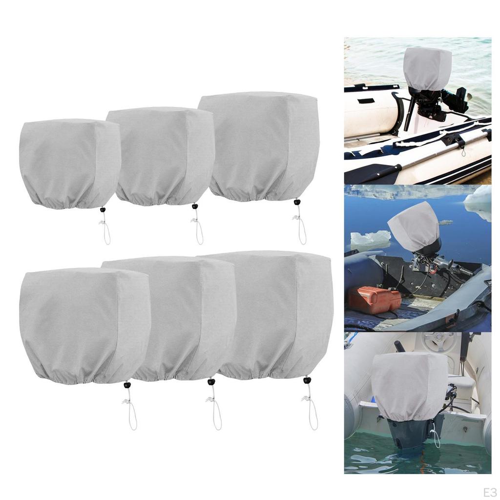 Boat Outboard Motor Cover Protector with Drawstring Marine Accessories Heavy Duty Dustproof