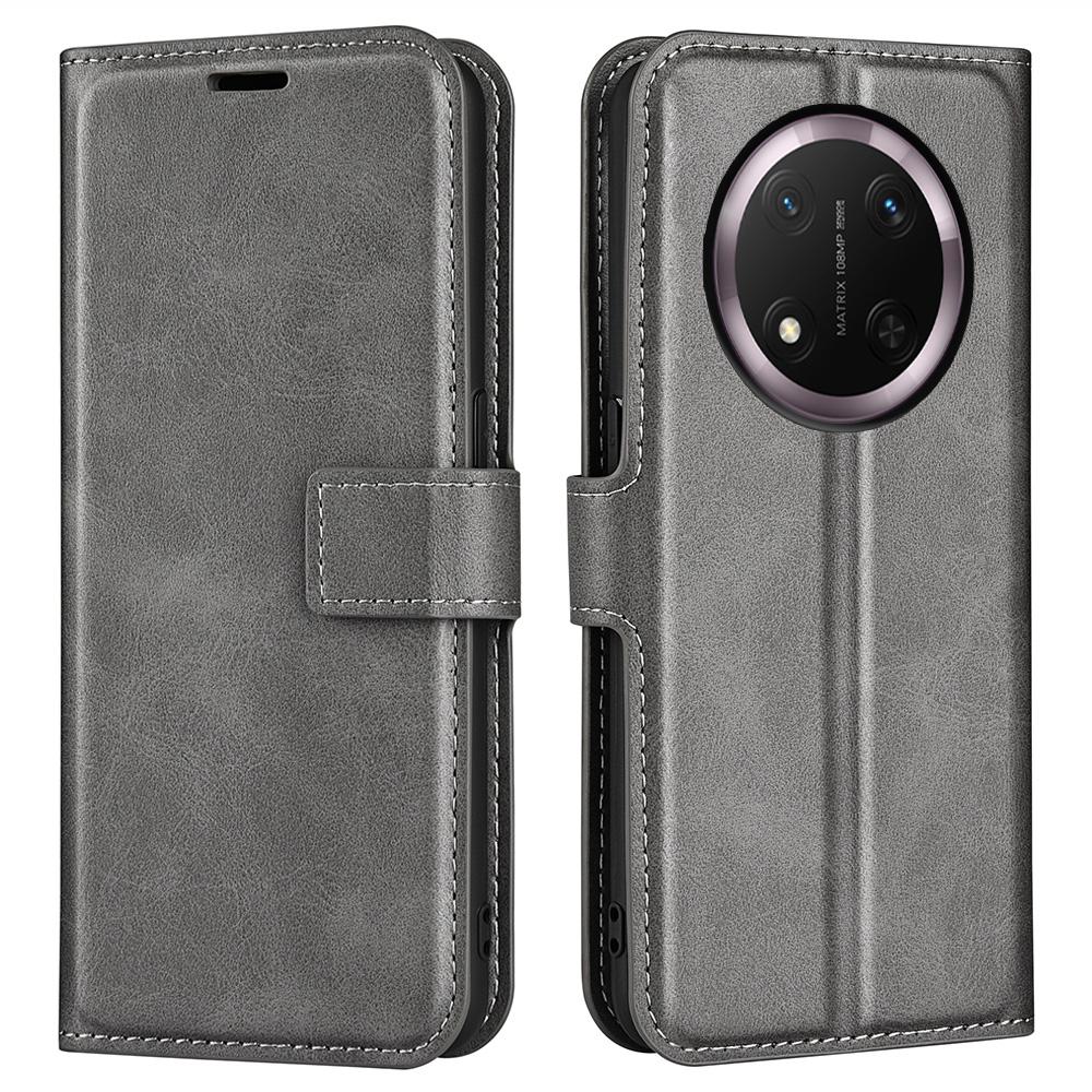 For Honor Magic7 Lite 5G/X9c 5G/X60 Pro 5G Stand Case Anti-Scratch Calf Texture Leather Phone Cover