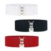 Breiter Elastischer Gürtel Dehnbarer Gürtel Breite Taille Vintage Stretch Cinch mit Schnalle Gürtel Bund für Damen 5cm