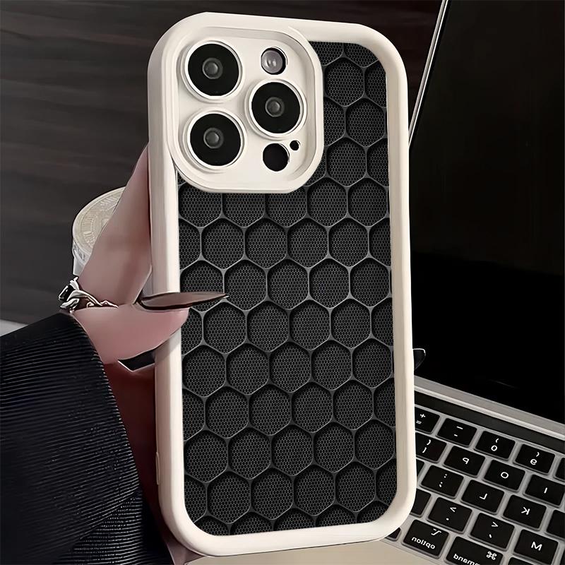 Phone Case for iPhone 17 Air 16E 15 16 Pro Max Carbon Fiber Cool Pattern Cover 14 Plus 13 12 Mini Soft Shell Silicone Fundas