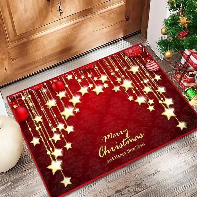 Christmas Welcome Doormatsand Non-slip Floor MatsAre Perfect for Entrances Bedrooms Living Rooms Sofas and Decorative Floor Mats