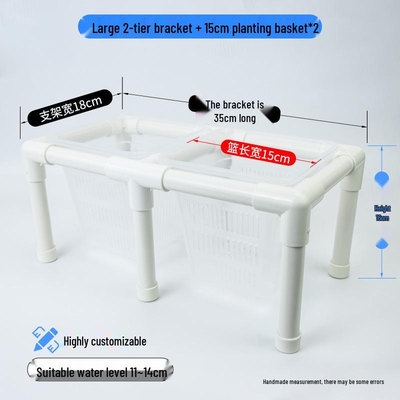 Hydroponic Plant Basket for Aquatic Tanks - Pothos Holder & Landscaping Decor