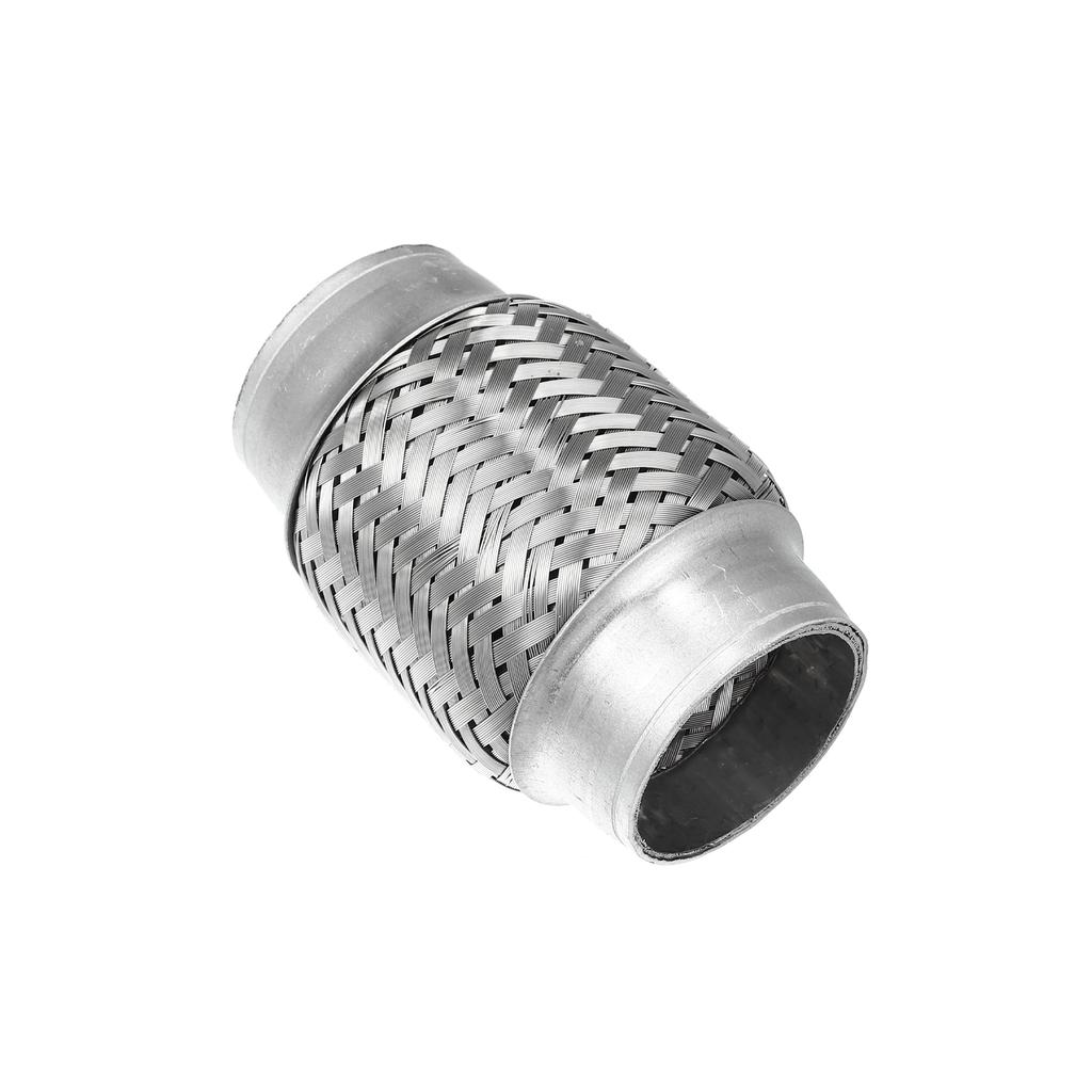 X Autohaux 51mm 58mm 65mm 76mm Stainless Steel Car Muffler Exhaust Flexible Pipe Tubing Universal Exhaust Joint