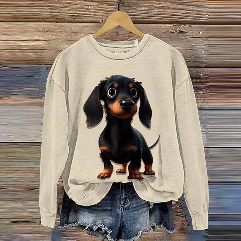 2024 Ny Dam Huvtröja Retro Femmes Söt Katt Konst mönster 3D-tryck Sweatshirts Höst Vinter Långärmad Dam Lös Pullover