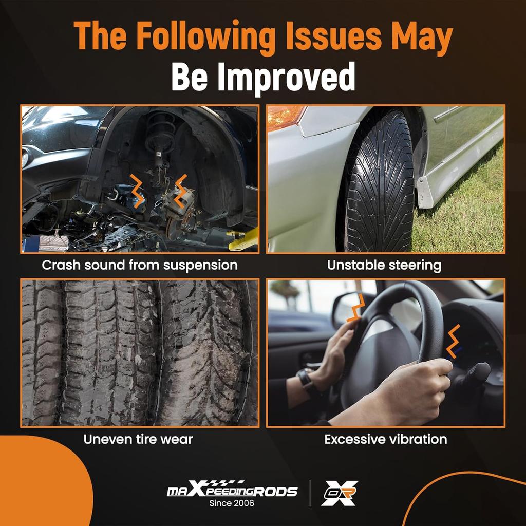 maXpeedingrods 2Pcs Front Lower Ball Joints Kit for Subaru & Saab Model- Forester Impreza Legacy Crosstrek Outback Baja WRX XT XV 1988-2019, 9-2X