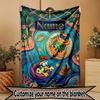 Custom Name Personalized Genshin Impact Print Blanket, Home Decor, Bedroom, Sofa, Camping, Couch, Gifts for Birthday Christmas