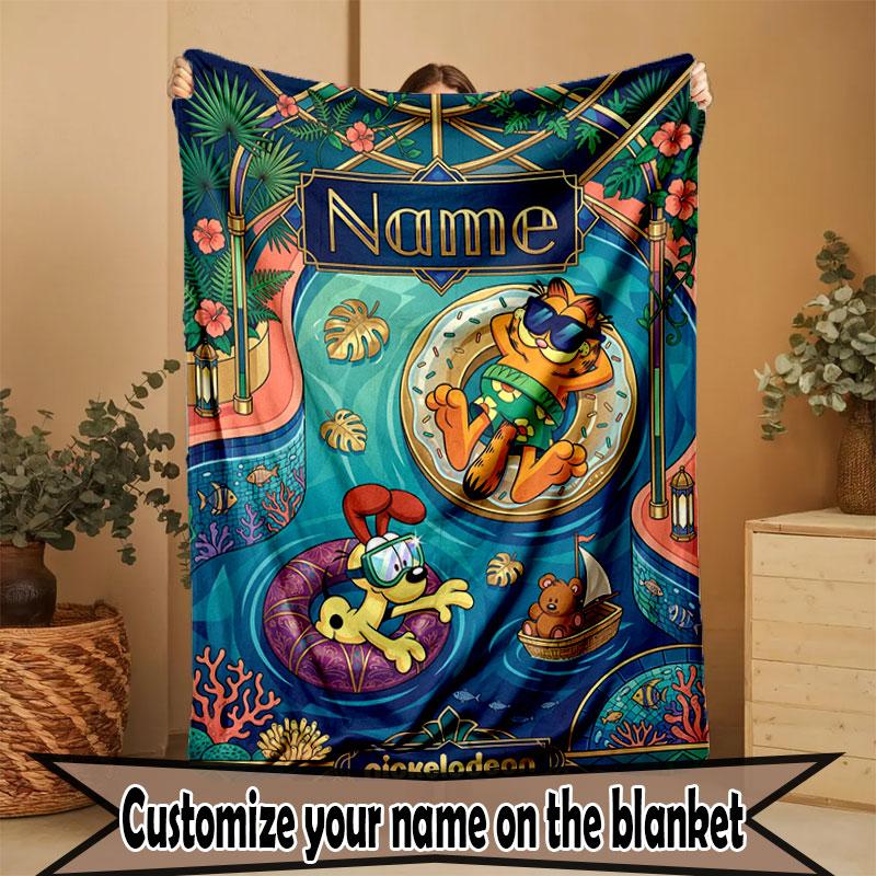 Custom Name Personalized Genshin Impact Print Blanket, Home Decor, Bedroom, Sofa, Camping, Couch, Gifts for Birthday Christmas