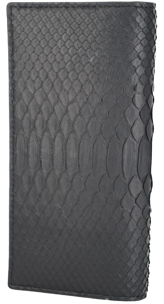 Black Diamond Python Snakeskin Long Wallet for Men and with coin large card and Easy to A slim wallet from a popular believed to enhance financial