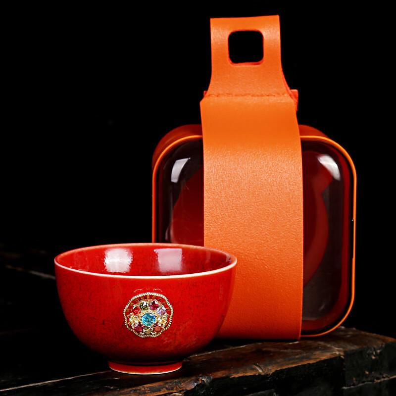 Shangqi Kiln Glazed Ceramic Teacup Set