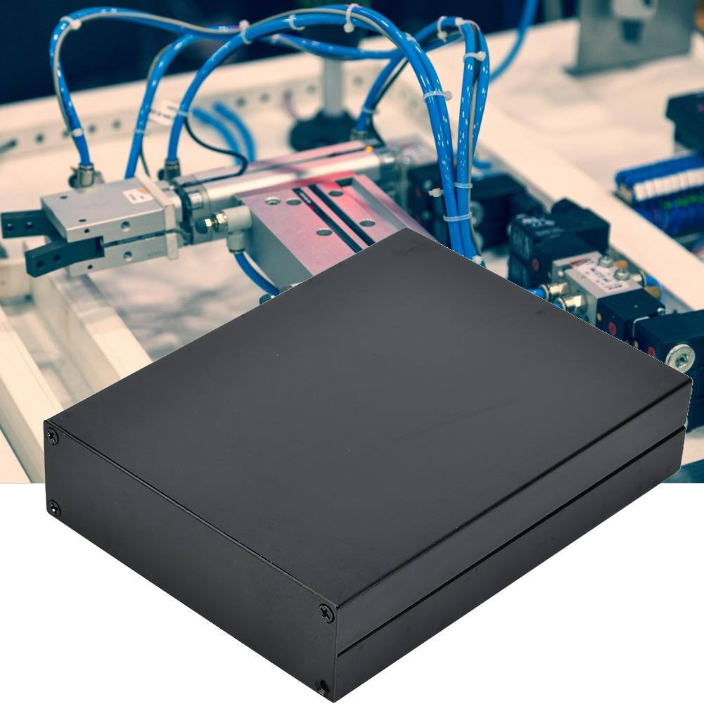 Electronic Project Aluminum Box PCB Instrument Cooling Case Enclosure 33x114x150mm Black