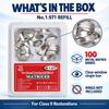 Dental Metal Matrix Bands 100pcs/Box Sectional Contoured for Class II Restorations