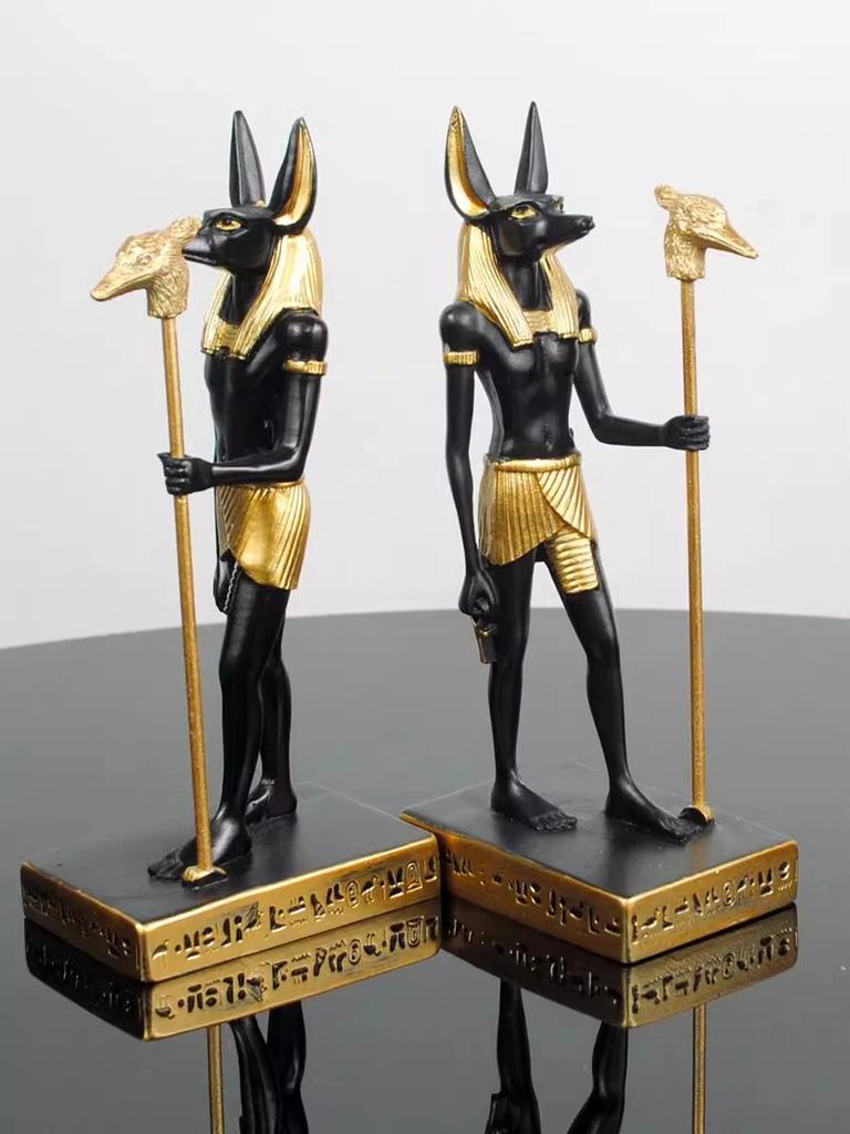 Retro Egyptian Anubis god resin statue ornament,tourist souvenir,home decoration,phone holder,candle holder,refrigerator sticker