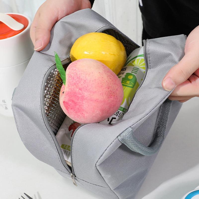 Lunch Bag Handle Insulation Cooler Tote For Women Kid Lunch Box Picnic Travel Easy to Carry Food Storage Breakfast Thermal Food Bags Practical Use
