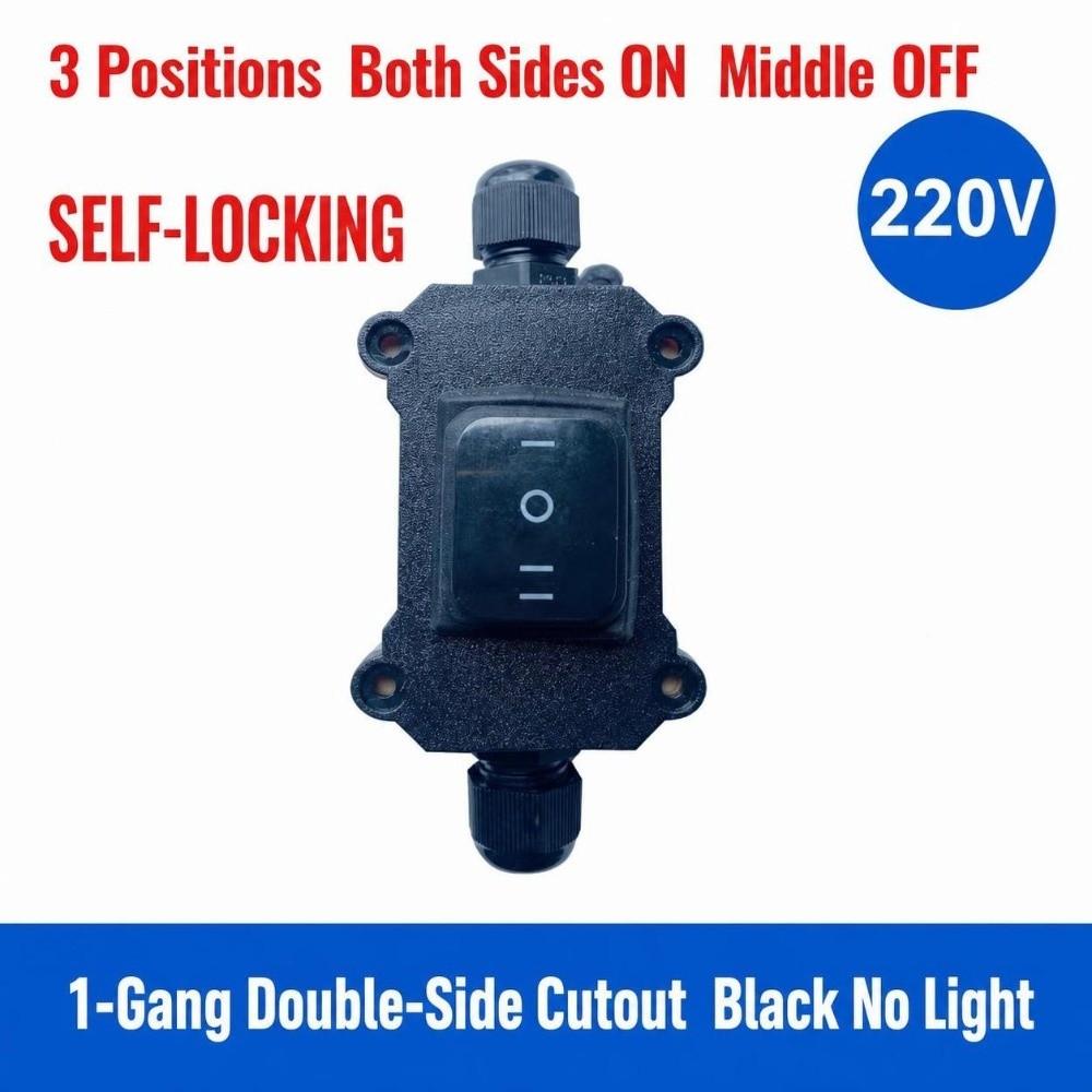 12V-24V Inline Power Cord Switch 30A Junction Box Auto Accessories Marine Rocker Switch