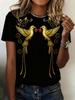 Summer Ethnic Floral 3D Print T-Shirts Women's Streetwear Round Neck Short Sleeve T Shirt Tees Harajuku Y2K Tops Female Clothing