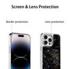 Moon Fashion Art Pattern Design Ins Phone Case for iPhone 16 15 14 13 12 11 Pro Max Sheepskin Silver-edged Protective Case