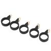 5pcs Fishing Rod Hook Holder Rubber Circle Stainless Steel Fishing Pole Hook Keeper for Bait ToolS