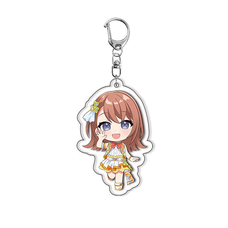 World Project Acrylic Keychain Game Related Products Girl Gift Key Rings Souvenir Cute Pendant