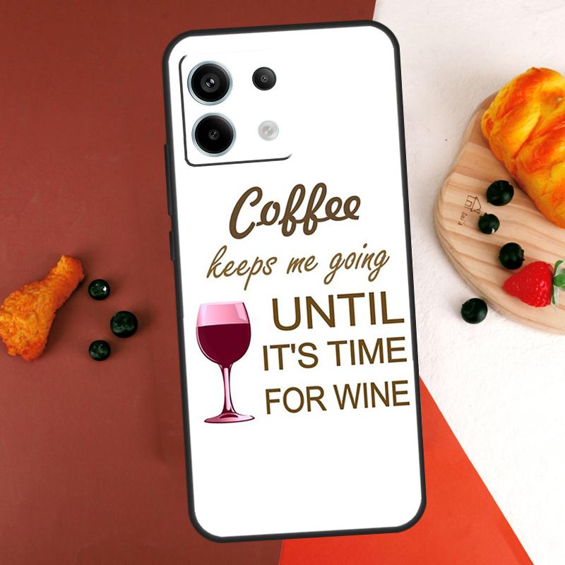 

Coffee Wine Cup Case For Xiaomi Redmi Note 14 Pro 9 10 11 12 13 Pro 10S 11S 12S Redmi 13C 10C 12C 14C Coque Redmi Note 11 Pro