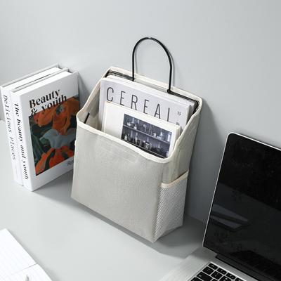 3617 Hanging Bag Dormitory Storage Bag Wall-mounted Wall Fabric Desktop Cotton Linen Finishing Storage Bag