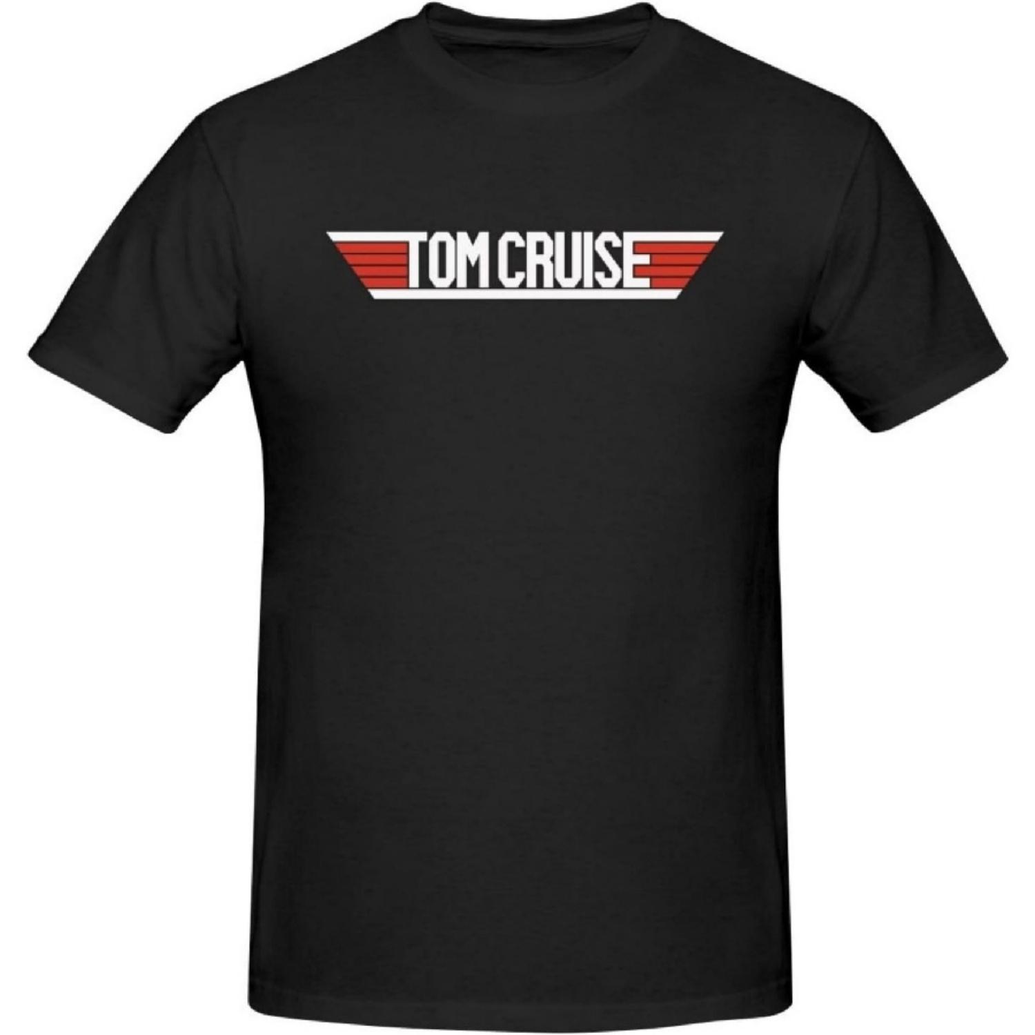 

Tom Music Cruise Men s Shirt Print Art Crew Neck Short Sleeve T-Shirts Cotton Tees Black3 XXXXXL