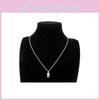 Geometric Alloy Pendant Necklace With Cross Chain For Women And Creative Jewelry Enthusiasts