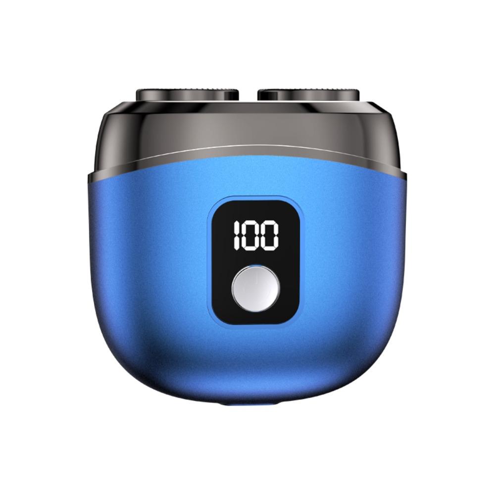 

Карманная мини-бритва с цифровым дисплеем, портативная дорожная бритва для парня синий