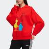 Adidas Bluza sportowa z kapturem dla kobiet Neo Sesame Street z kreskówkowym wzorem co-branded Czerwona HD7278
