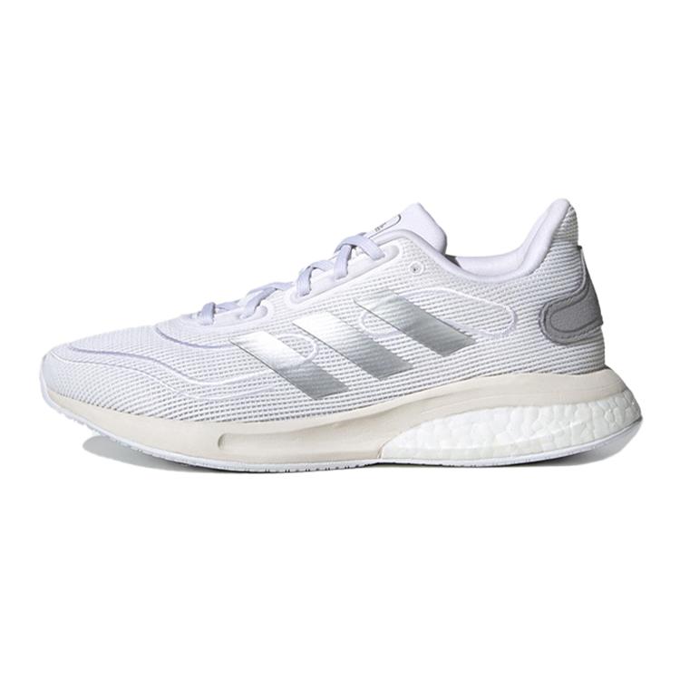 

Adidas Supernova J Slip Resistant Low top Kids Running Shoes White Silver FW9112 36