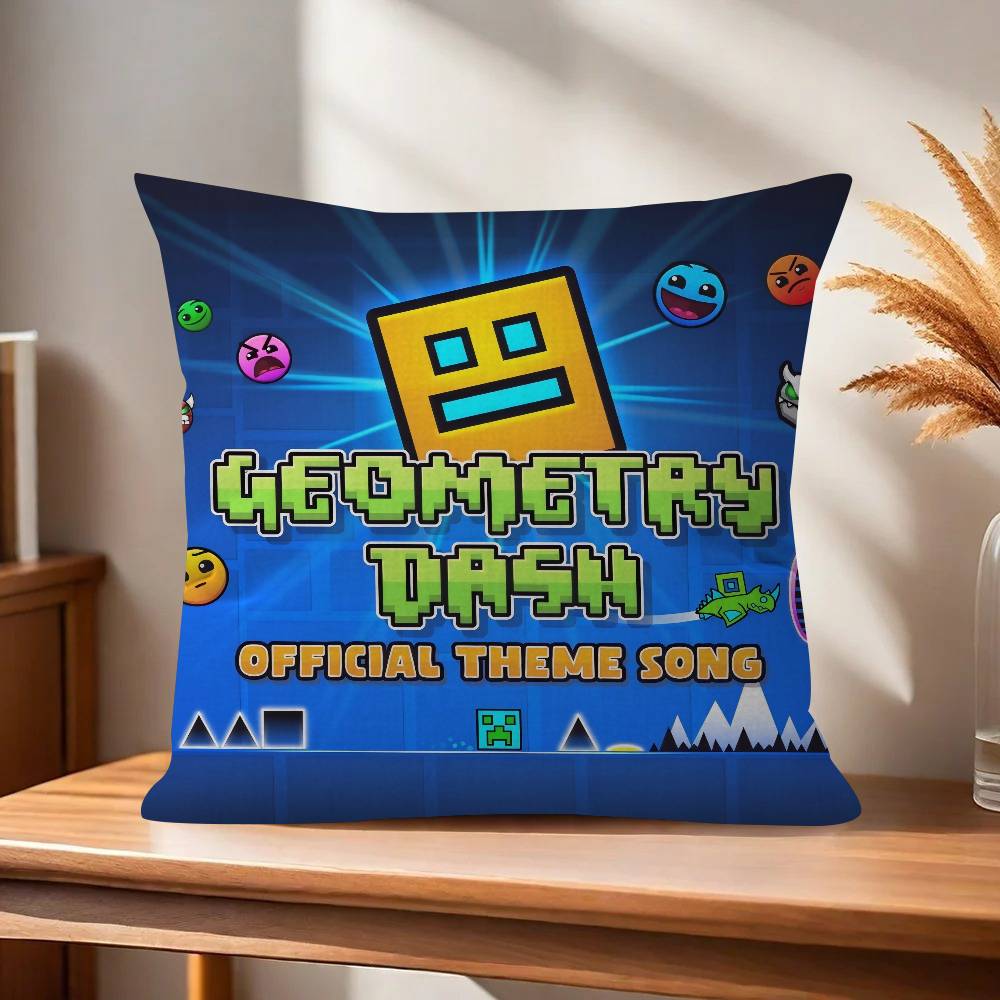 Game Geometry Cartoon Dash Cushion Cover Decorative Pillow Sofa Home Decor Case Pillow Cases