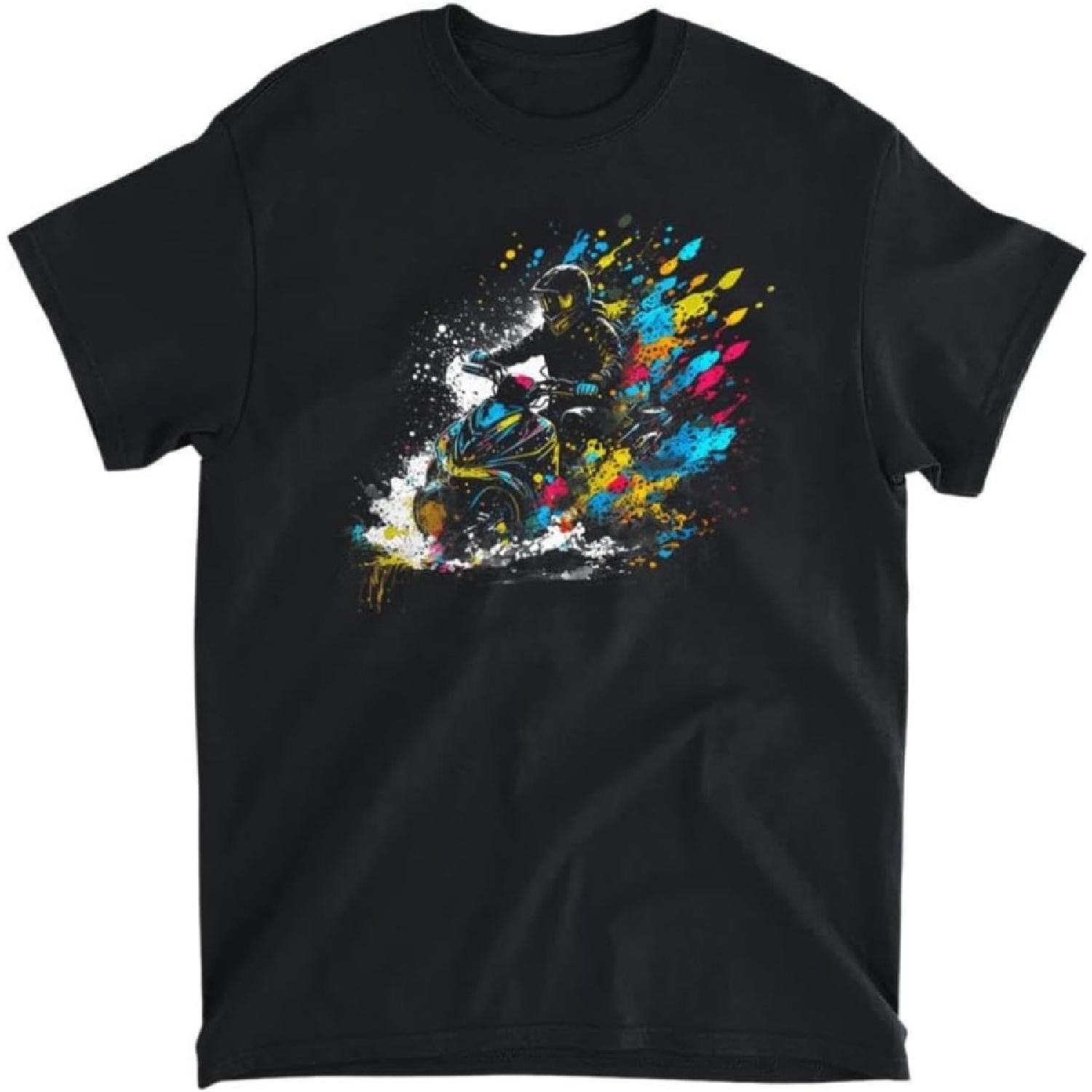 Splash Art Snowmobile Snow Machine Ski-Doo Snowmobiles T-Shirt, Tank Top, Long Sleeve Shirt, Sweatshirt, Hoodie Men Women Kids Made in Canada S