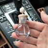 Air Freshener Perfume Bottle Pendant Essential Oils Car Hanging Glass Clips