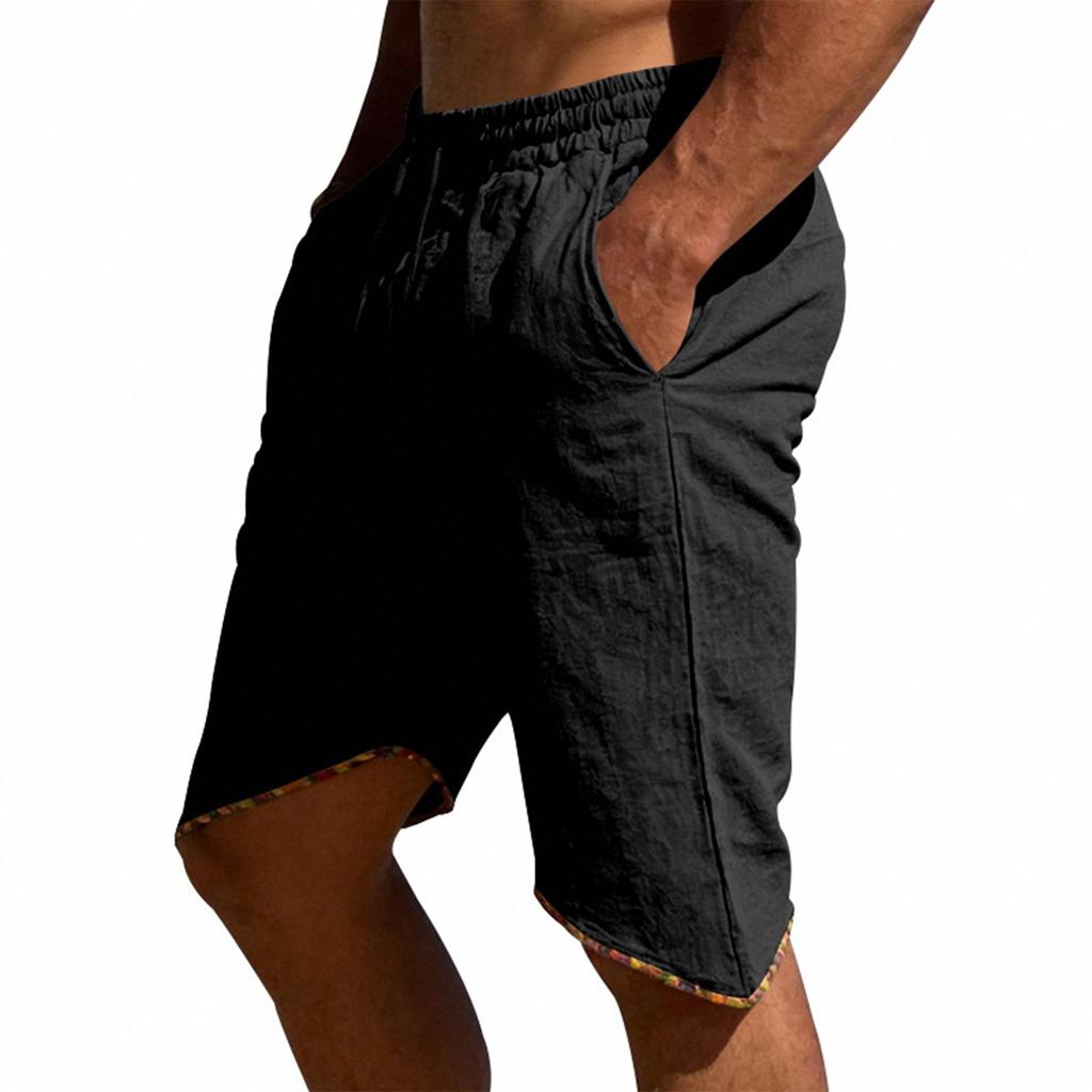 Men's Casual Loose -color Linen Pants - Men's Trendy And Unique Tailoring Breathable Beach Shorts
