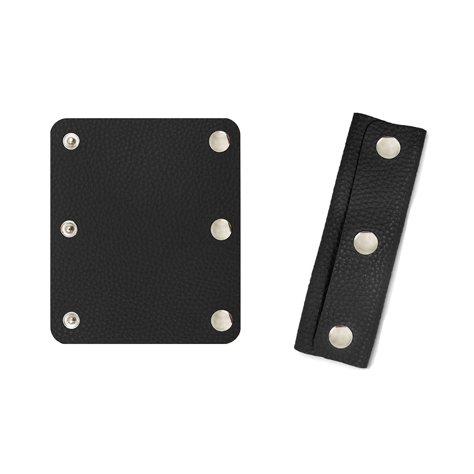 

Кожаные накладки на ручки сумки, набор из 2 штук, съемные кожаные мягкие накладки для сумок-тоут и деловых сумок, унисекс, противоскользящие (черный) чёрный