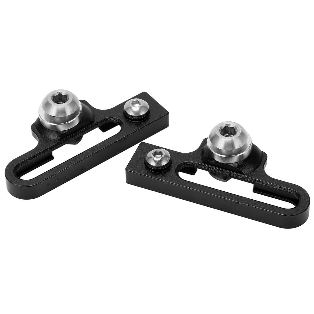 2Pcs Bike C Clamp Brake Pad Aluminum Alloy Extension C Caliper Adapter Brakes for Road BicyclesBlack