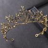Baroque Vintage Crystal Crown Tiara Rhinestone Princess Butterfly Prom Crowns and Tiaras Bridal Wedding Hair Accessories Jewelry