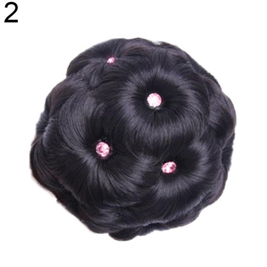 Syntetisk Hårknut Elastisk Donut Chignon Hårförlängning