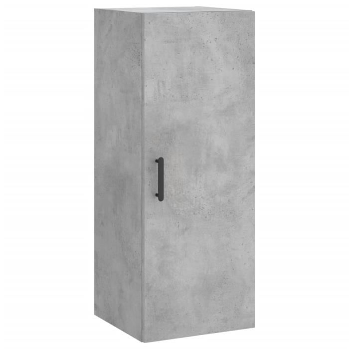 VidaXL Armoire murale gris béton 34,5x34x90 cm 828864