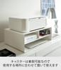 Yamazaki Jitsugyo Drucker-Aufbewahrungsregal Weiß B48XT37XH19cm Tower 4348 (Yamazaki) Zweiwege, ca.